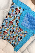 Mouse & Friends Bamboo x Minky Blanket
