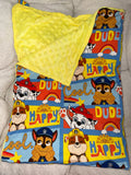 Patrol Pups Bamboo x Minky Blanket