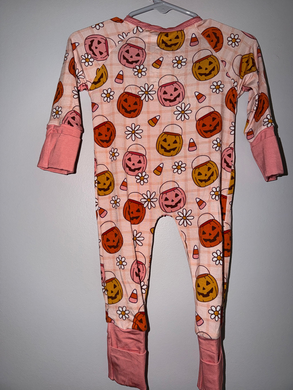 Pink Pumpkins Bamboo Zippy
