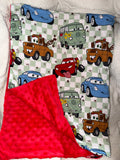Cars Bamboo x Minky Blanket