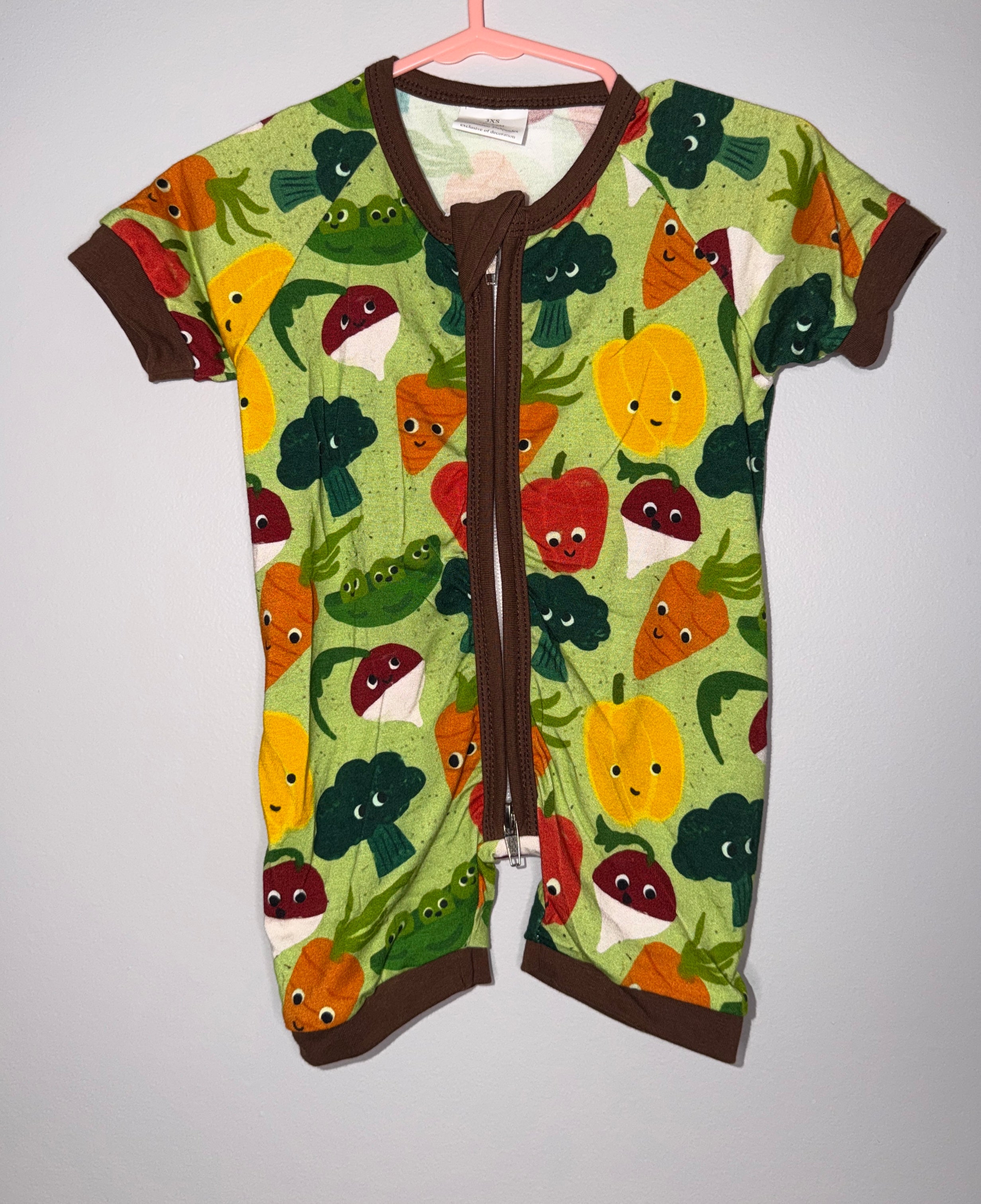 Smiley Veggies Bamboo Shortie