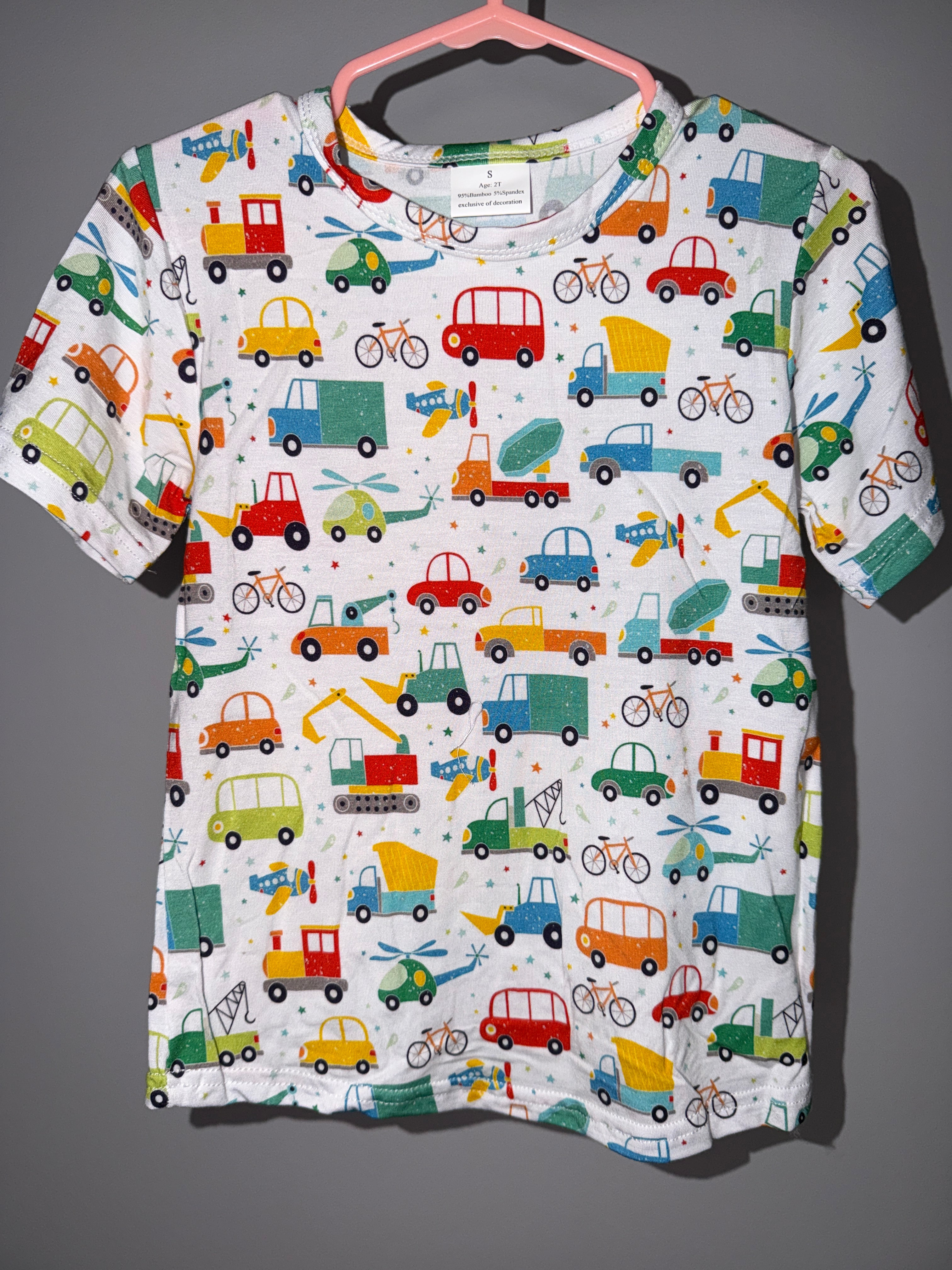 Vehicles Bamboo 2pc Short Set