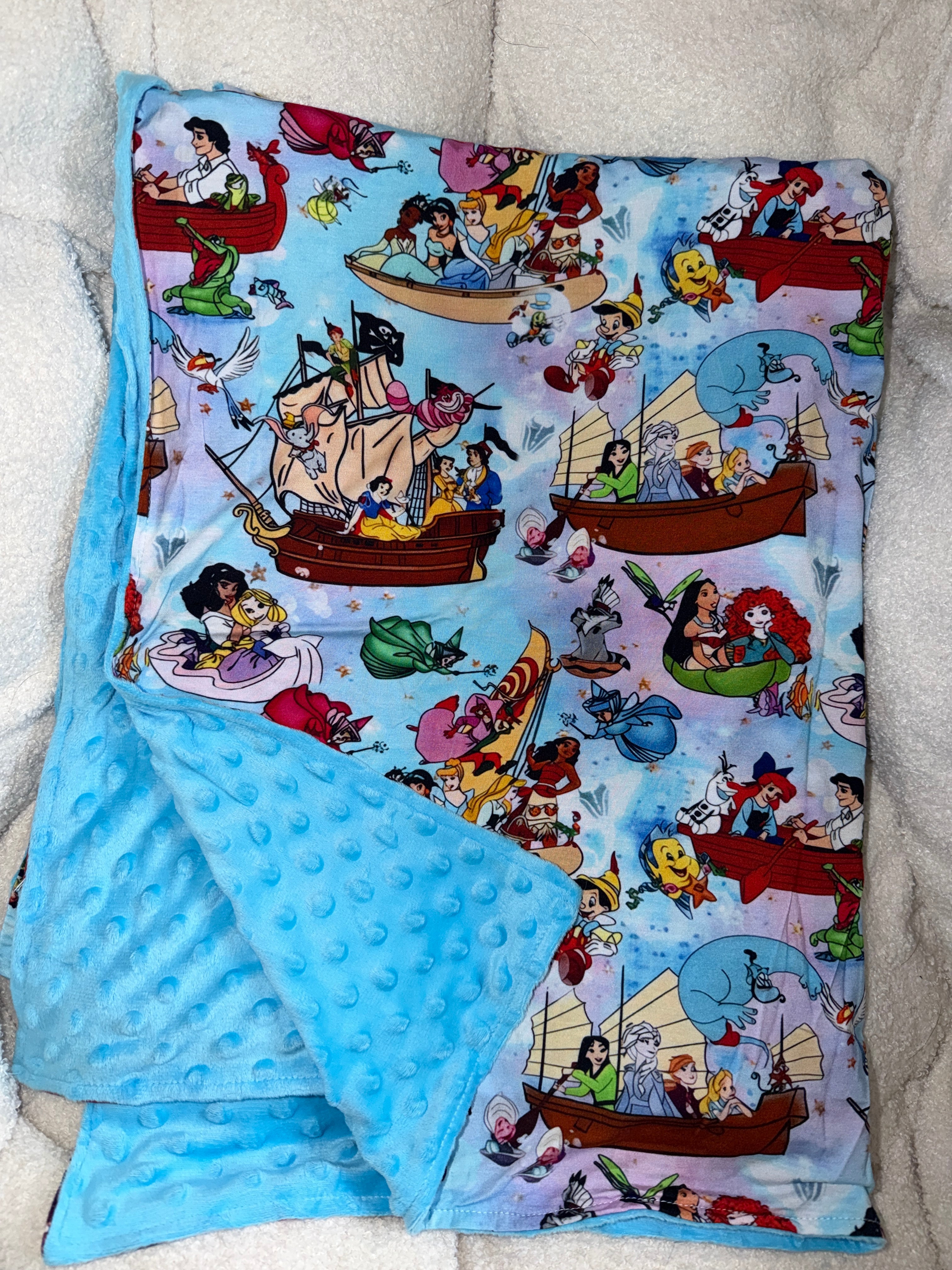 Character Voyage Bamboo x Minky Blanket
