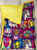 Lisa Frank Bamboo x Minky Blanket
