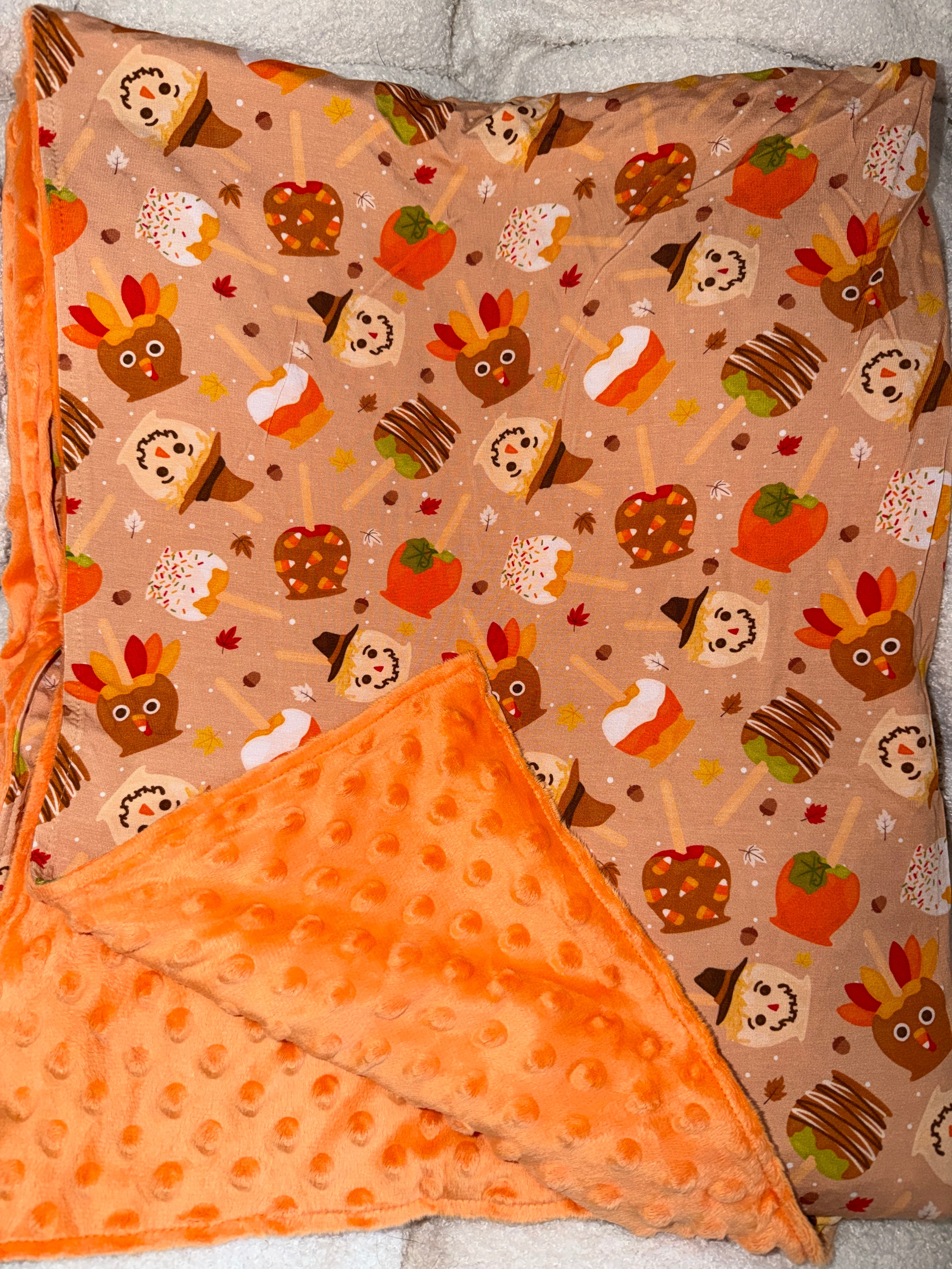 Candied Apples Bamboo x Minky Blanket (30x40")