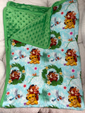 Lion+Friends Bamboo x Minky Blanket